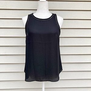 J Crew Sleeveless Black Blouse Size 4